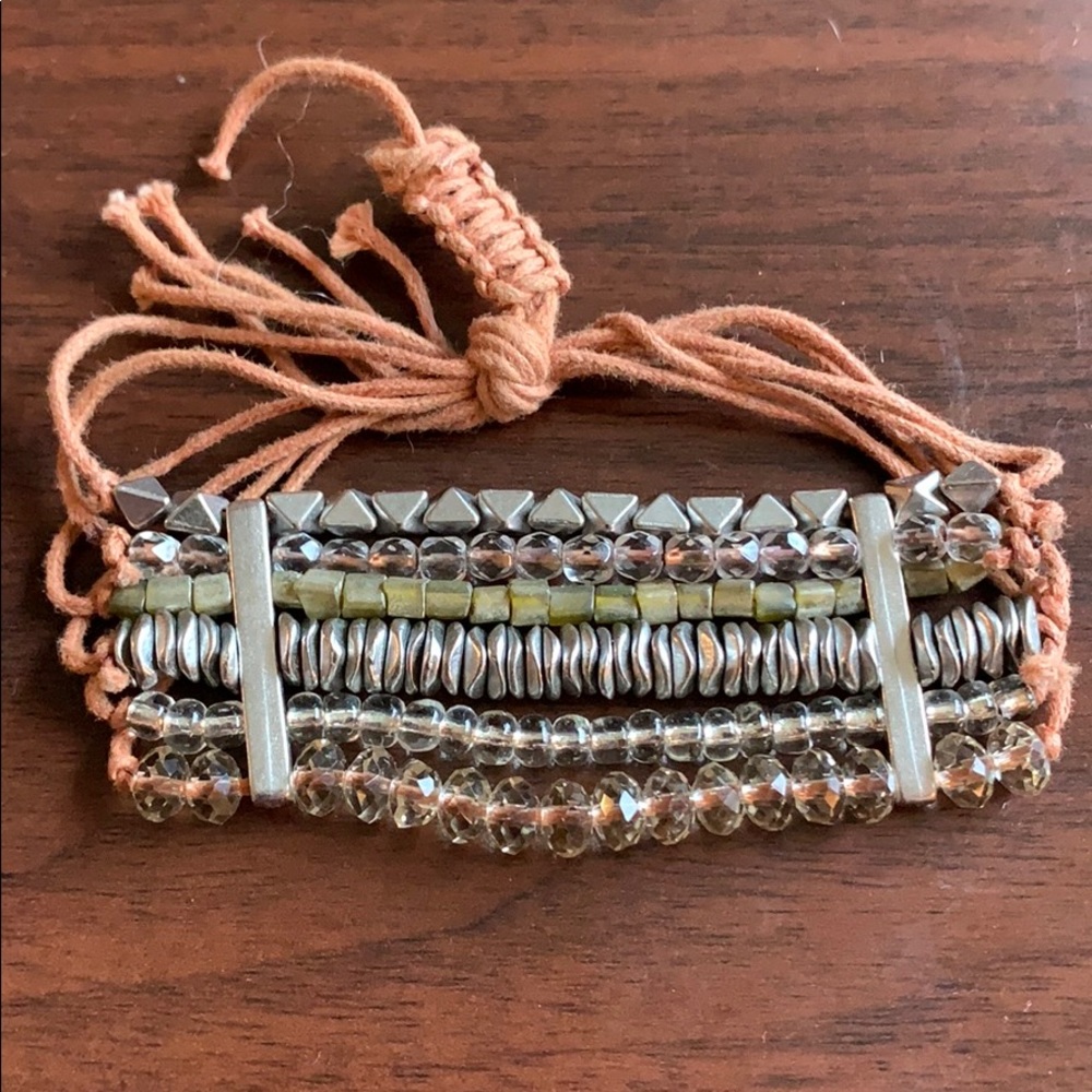 Adjustable Tie Beaded Bracelet